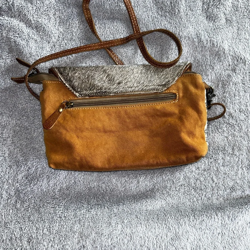 Myra Bag Brown and Cream Crossbody - Picture 4 of 6